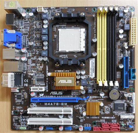 Asus M4A78-EM Rev1.03G Mainboard +Blende AMD Socke