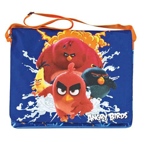 Angry Birds Shoulder Bag Children Flat Crossbody Messenger Satchel