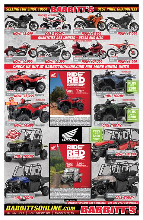 Babbitt's Has The Hottest Deals on Powersports Vehicles