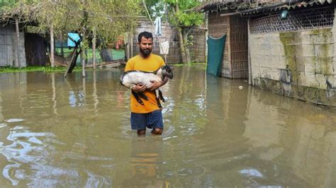 Assam Flood Worsens Death Toll Rises To Two Over 488 Lakh People