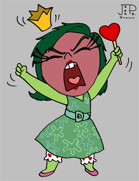 Inside Out Disgust As Queen Of Hearts By Juanpadraws On Deviantart