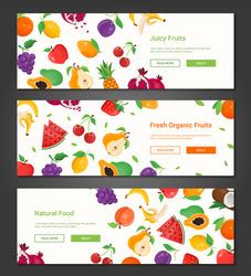 Colorful Natural Juices Menu Template Royalty Free Vector