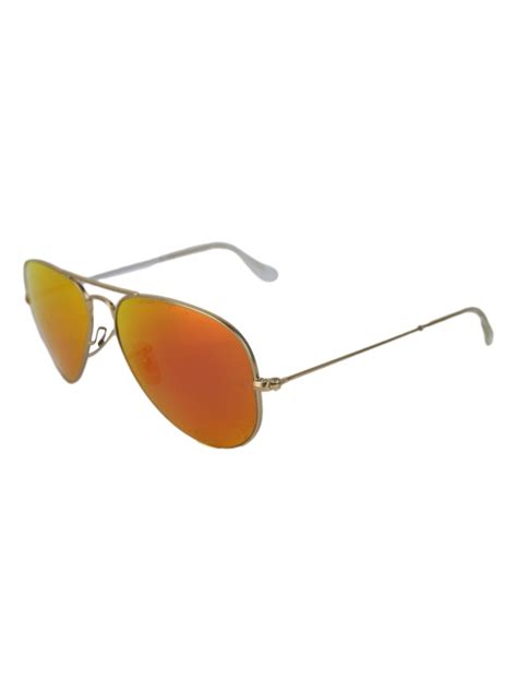 Culos Ray Ban Rb Aviador Espelhado Laranja Original Flx