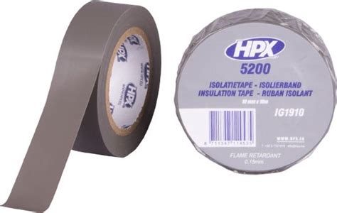 Pvc Isolatietape Grijs Mm X M Bol