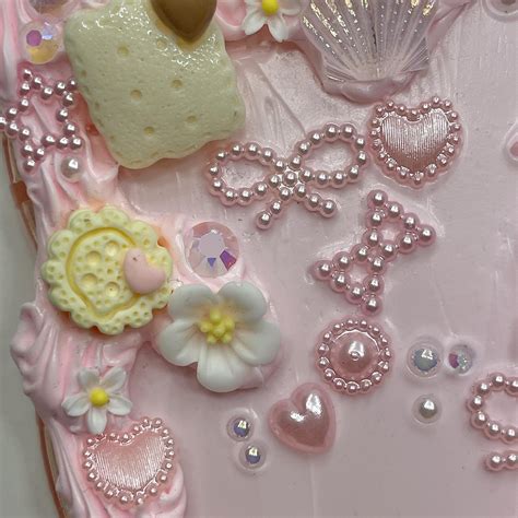 iPhone 12 Pink Deco Case🌸🐷🎀🍬🦩🩰 Handmade with... - Depop