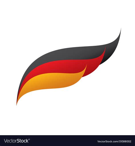 Germany flag Royalty Free Vector Image - VectorStock