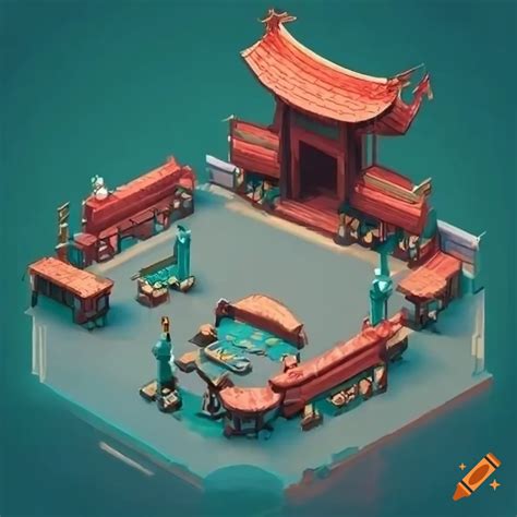 Chinese Theater Stage For A 2d Game On Craiyon