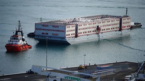 Giant Barge That Will House 500 Asylum Seekers Arrives As Cruel Tory