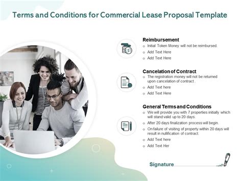 Terms And Conditions For Commercial Lease Proposal Template Ppt