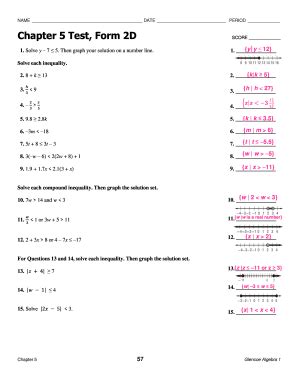 Chapter Test Form D Fill And Sign Printable Template Online