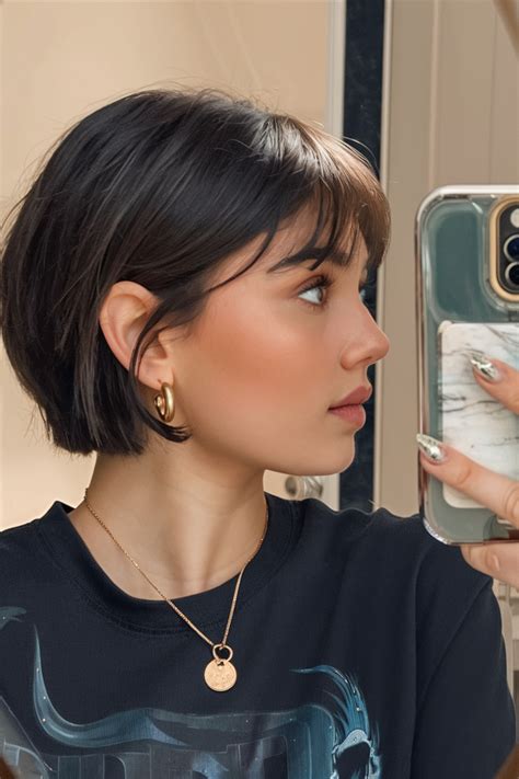 razor cut bob styles   hair type bangs thick fine hair ideas
