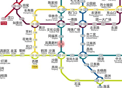 Fenghuang Xincun Station Map Guangzhou Metro