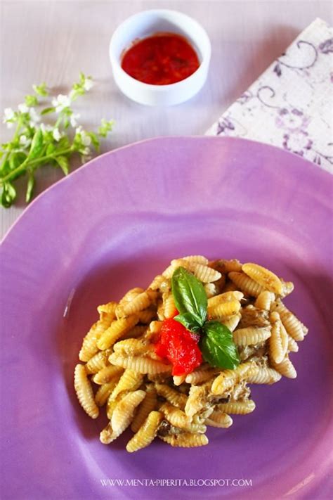 Gnocchetti Sardi Con Melanzane Burrata E Rubini Di Pomodoro