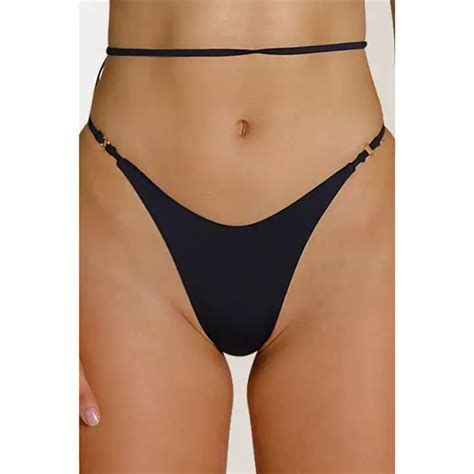 Nueva tendencia sexy bikini brasileño inferior para niñas moda traje de