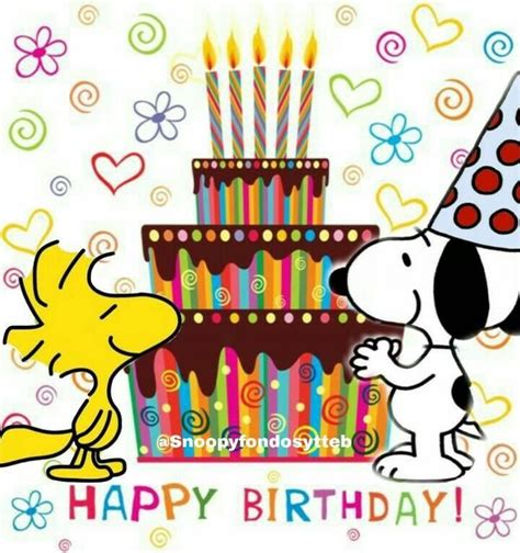 Pin On Cumpleaños Happy Birthday Snoopy Images Snoopy Birthday