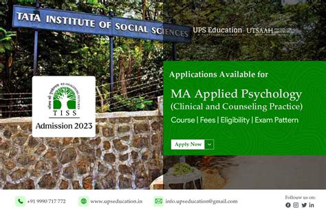 TISS Mumbai Admission Open for MA Applied Psychology –UPS Education ...