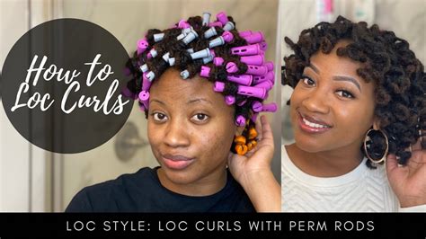 Loc Style How To Loc Curls With Perm Rods I Am Shanese Youtube