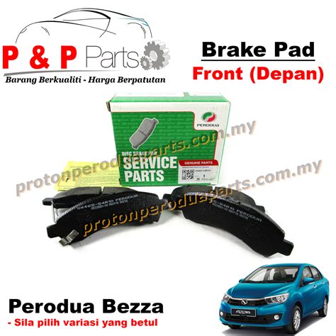 Front Brake Pad Depan Perodua Bezza Original Perodua Trw Proton