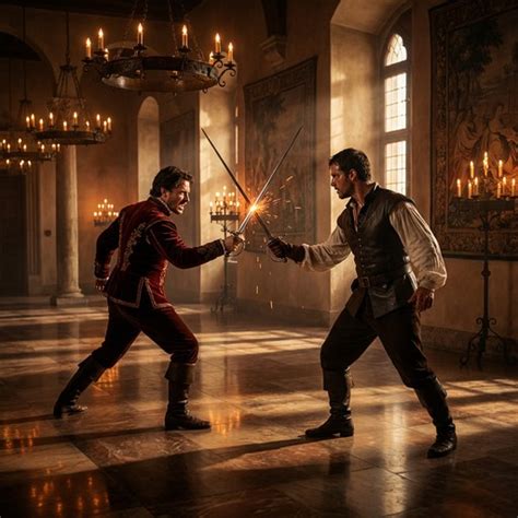 palatial sword duel image duel swordfight palace