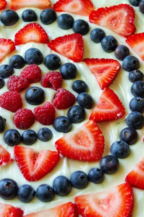 4th Of July Fruit Pizza A Wicked Whisk