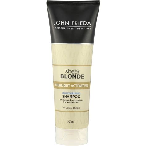 John Frieda Shampoo Sheer Blonde Light Moisturising Ml Woolworths