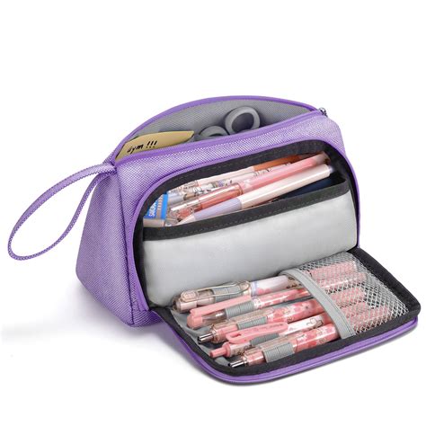 Mokani Canvas Handle Pencil Case Purple Walmart