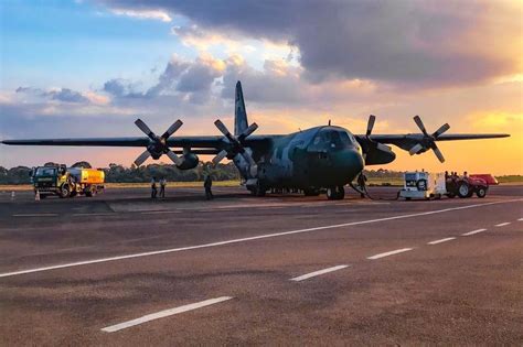 FAB C 130 Hércules é empregado no combate a incêndios florestais no Pará