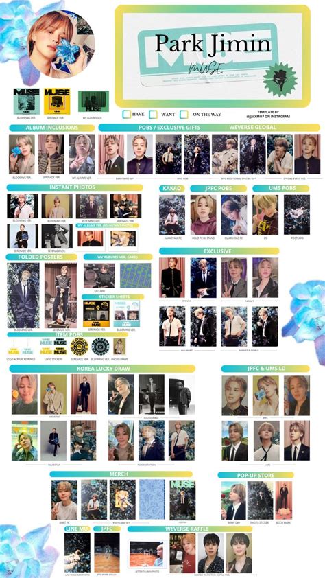 jimin muse wishlist memorie jikook bts jimin