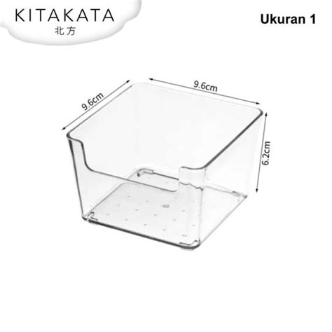 Promo Kitakata Organizer Akrilik Storage Box Multifungsi Laci Dapur