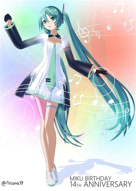 Hatsune Miku 14th Anniversary By Pelona39 On Deviantart