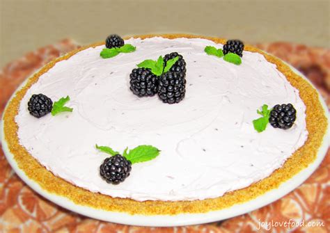 No Bake Blackberry Cheesecake Joy Love Food