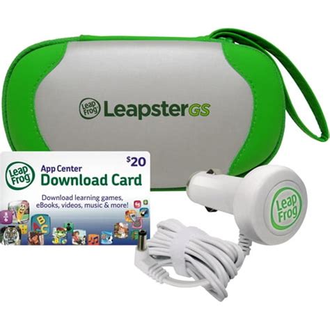 LeapFrog LeapsterGS Explorer Travel & Play Accessories Bundle, Green ...