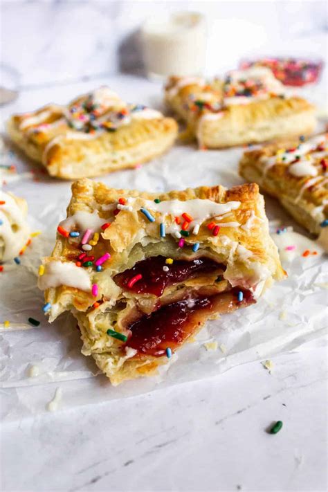 Homemade Toaster Strudels Using Frozen Puff Pastry Bake And Bacon