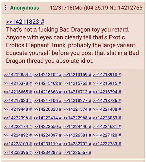 This Dildo Thread Got Heated R Chan