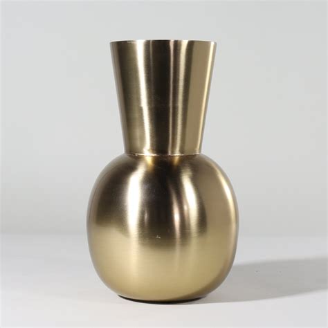 Brass Metal Funnel Vase | Fourth Interiors