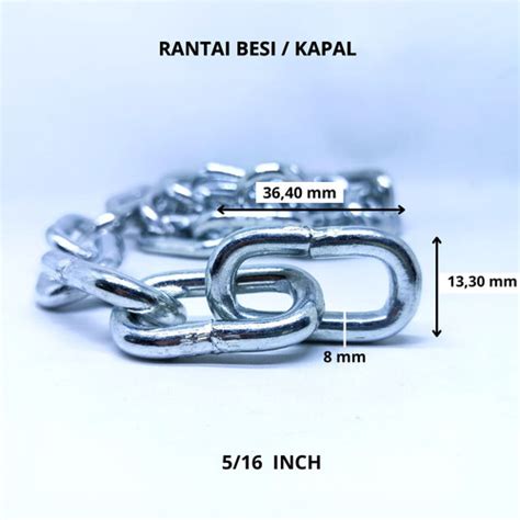 Jual Rantai Besi Galvanis Inch Rantai Kapal Motor Mobil Rantai