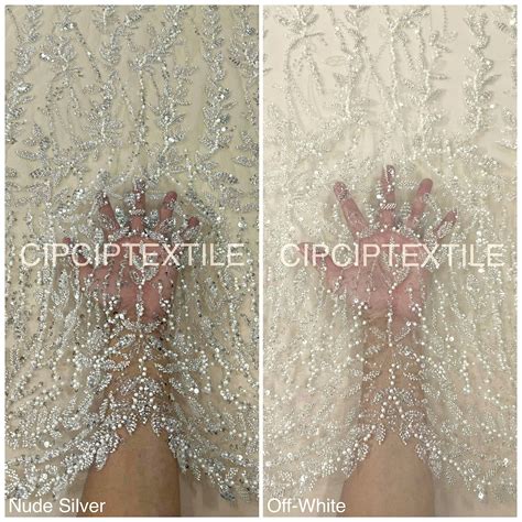 NEW NUDE BELINA EXCLUSIVE BEADED PEARL SEQUIN LACE