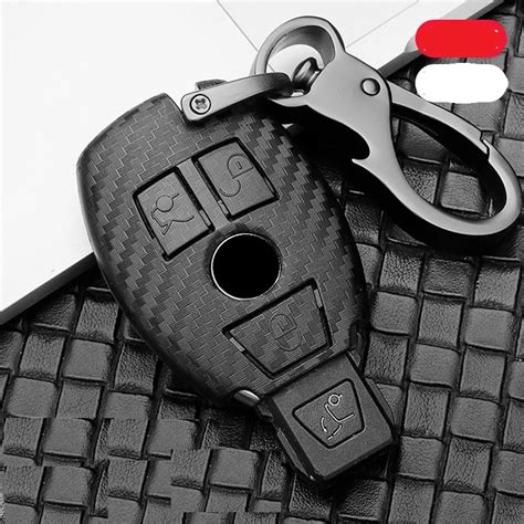 Funda De Llave De Coche De Abs De Carbono Para Mercedes Benz Bolsa De