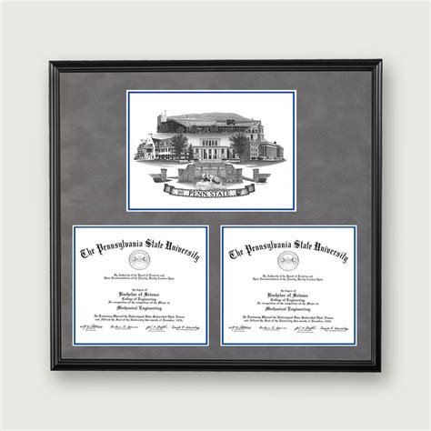 Alumni Artwork | Double Diploma Frame