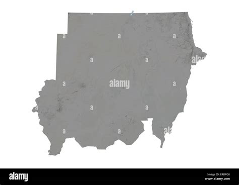 Sudan, Relief Map Stock Photo - Alamy