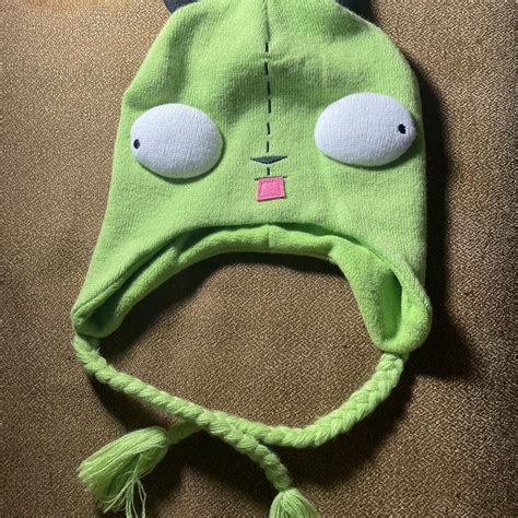 Hot Topic Invader Zim Gir Character Hat Tassle Depop