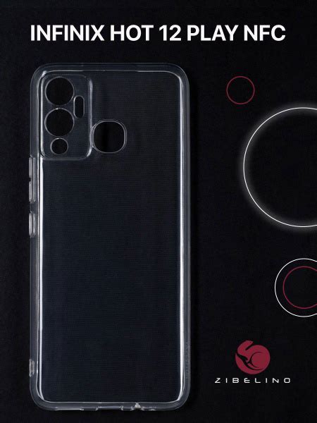 Чехол для Infinix Hot Play NFC прозрачный с защитой камеры Инфиникс Хот Плей НФС