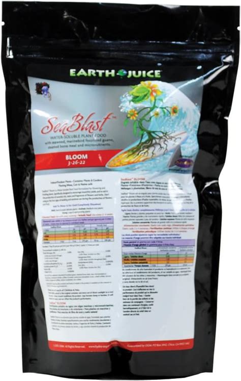 Amazon HydroOrganics HOH35102 Earth Juice Seablast 3 26 22 Bloom