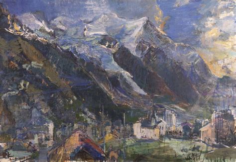 Der Montblanc Bei Chamonix Oskar Kokoschka Staatliche