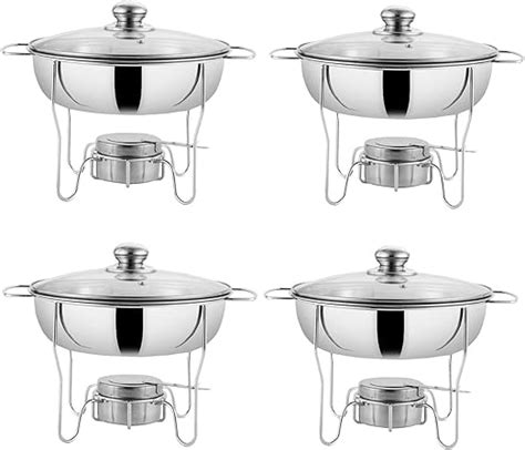 4 Packungen Multifunktions Chafing Dish Edelstahl Buffet Server