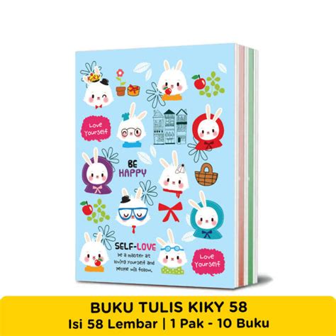 Buku Tulis KIKY 58 Lembar Per Pack Isi 10 Pcs Lazada Indonesia