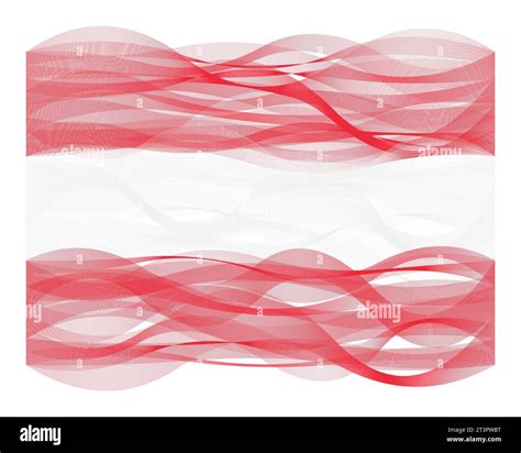 Wave Line Flag Of Austria Royalty Free Vector Image Stock Vector Image