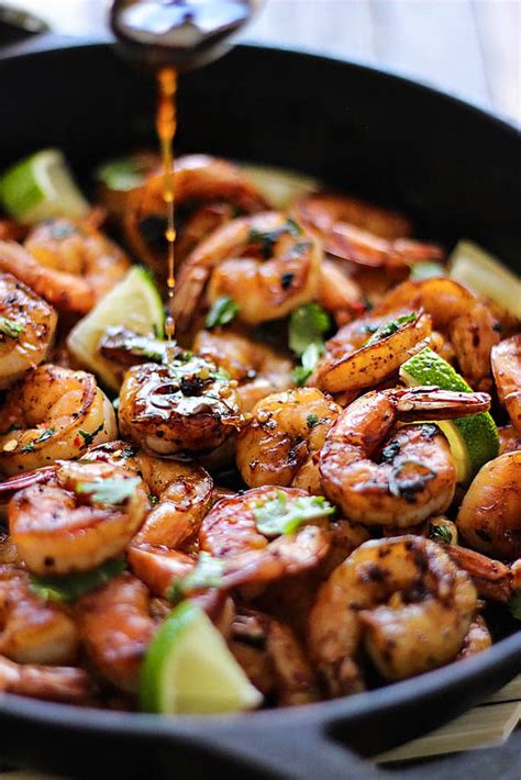 Cilantro Lime Honey Garlic Shrimp Skillet The Cooking Jar