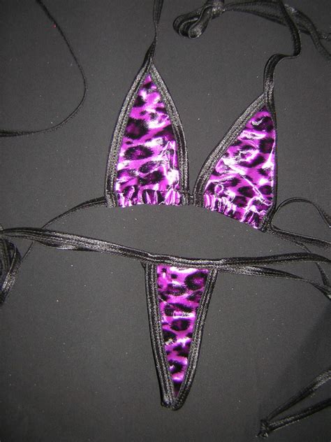 Extreme Micro Bikini Velvet Exoticwear Stripper Microkini G String Exotic Dancewear Etsy
