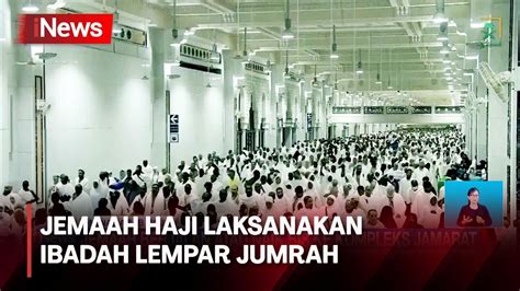 Cuaca Panas Temani Jemaah Haji Lempar Jumarah Di Kompleks Jamarat Mina